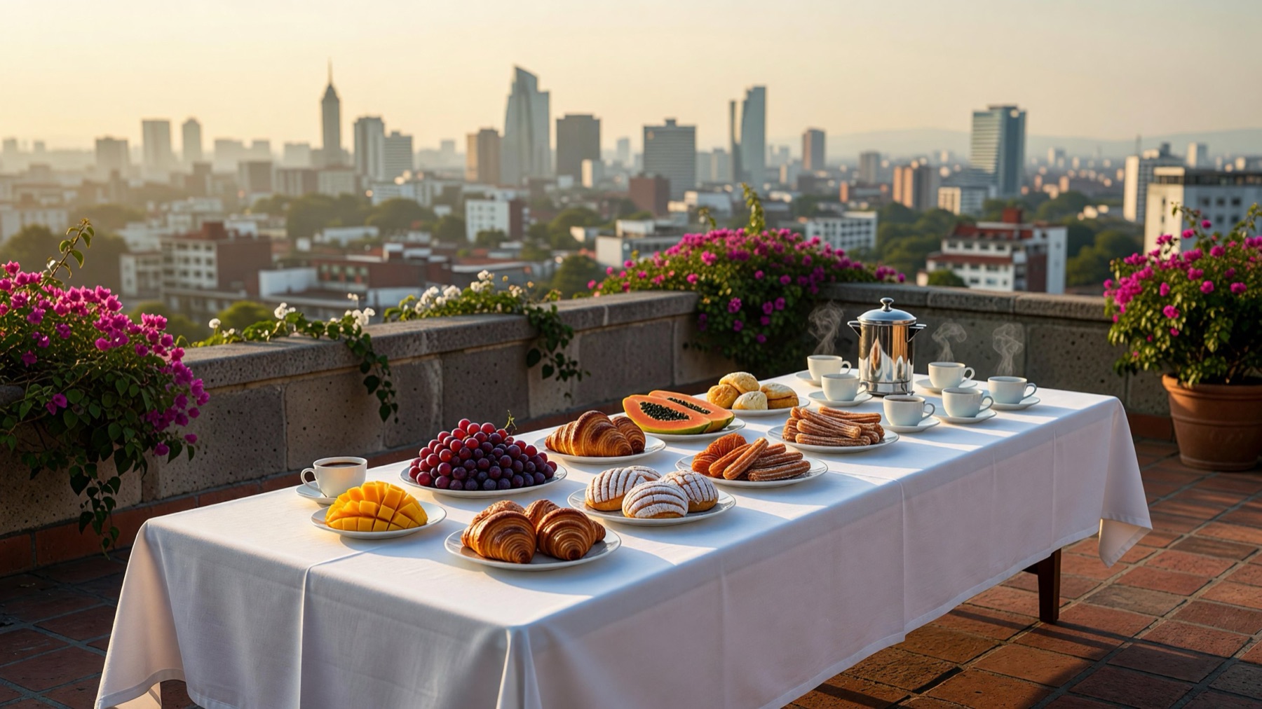 Desayuno ejecutivo en terraza